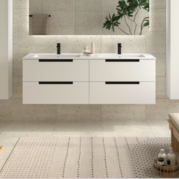 SALGAR 121988 LENI Mueble+Lavabo VILNA 160cm Blanco Mate