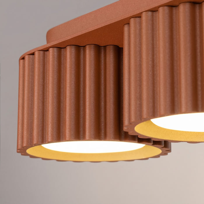 SOLLUX SL.2632 Plafón AURA 3 ocre rojo Gx53