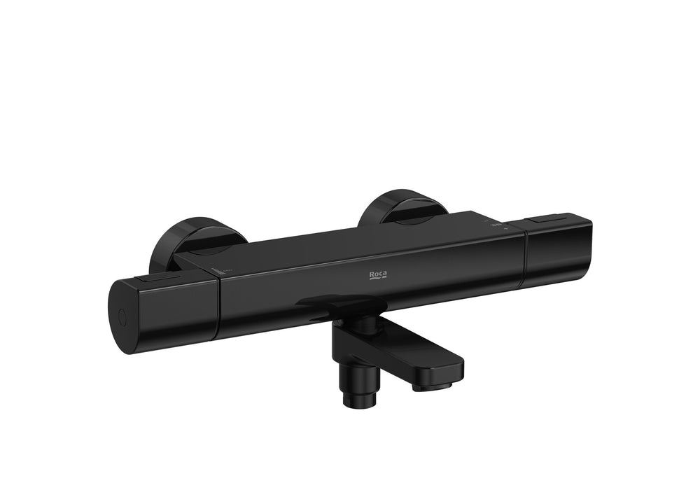ROCA A5A1E2ECN0 T-1000 Grifo Termostático Exterior para Baño-Ducha Negro Titanio