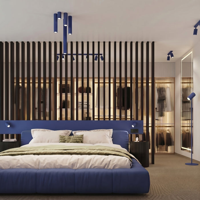 SOLLUX SL.2319 Aplique de pared KARBON ultramarino con interruptor