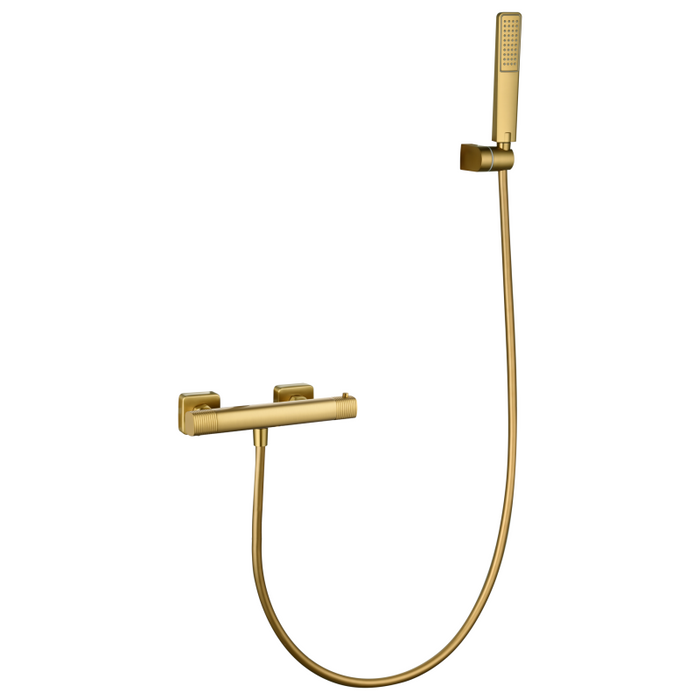 IMEX BTF065-5OC FIRENZE-SASSARI Termostatico Kit Ducha Oro Cepillado