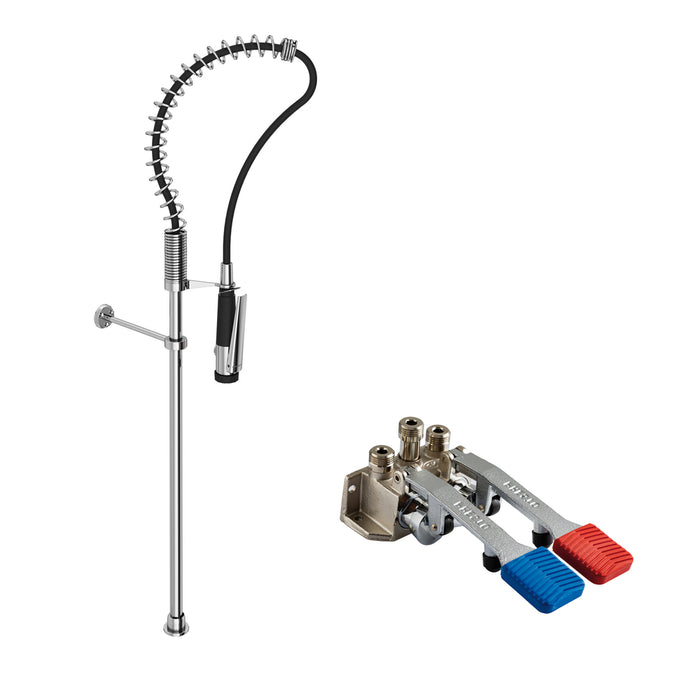 PRESTO 23631 Columna industrial básica con pedal presto 630 Cromo