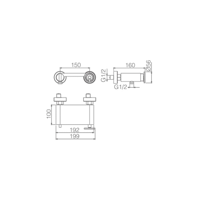 IMEX BDC033-5OC OLIMPO Brushed Gold Single-Handle Shower Kit