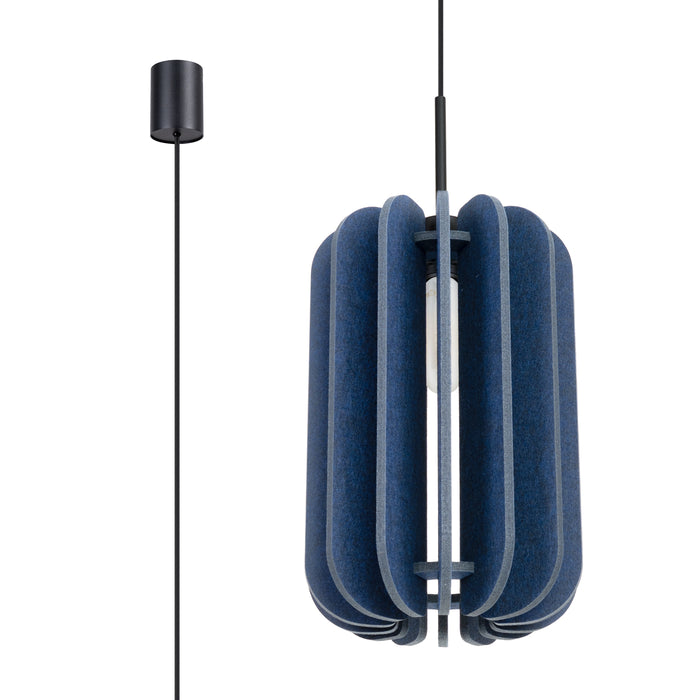 SOLLUX SL.1859 Lámpara colgante MULA 27 azul marino azul marino/negro
