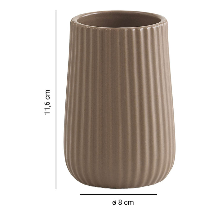 GEDY MK985200000 MARIKA Toothbrush Holder Dove Gray