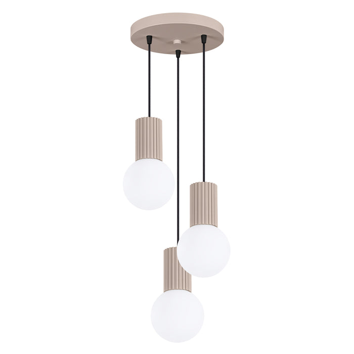 SOLLUX SL.1745 HALO Lámpara Colgante 3p Taupe
