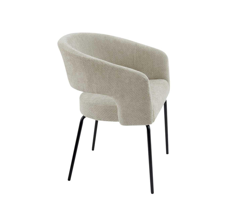 ANDREA HOUSE MU74107 Silla Tapizada Mila 56x56x82 CM