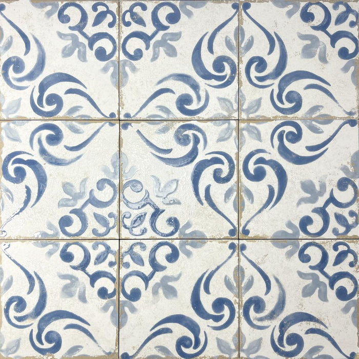 DUNE BARRAQUETES AZUL 20x20 Porcelánico