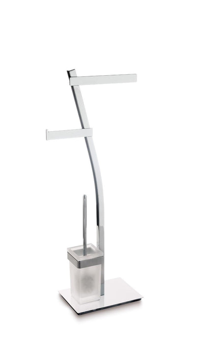 BELTRAN 21063 BERLIN Ring Toilet Brush and Roll Holder Chrome B/Chrome