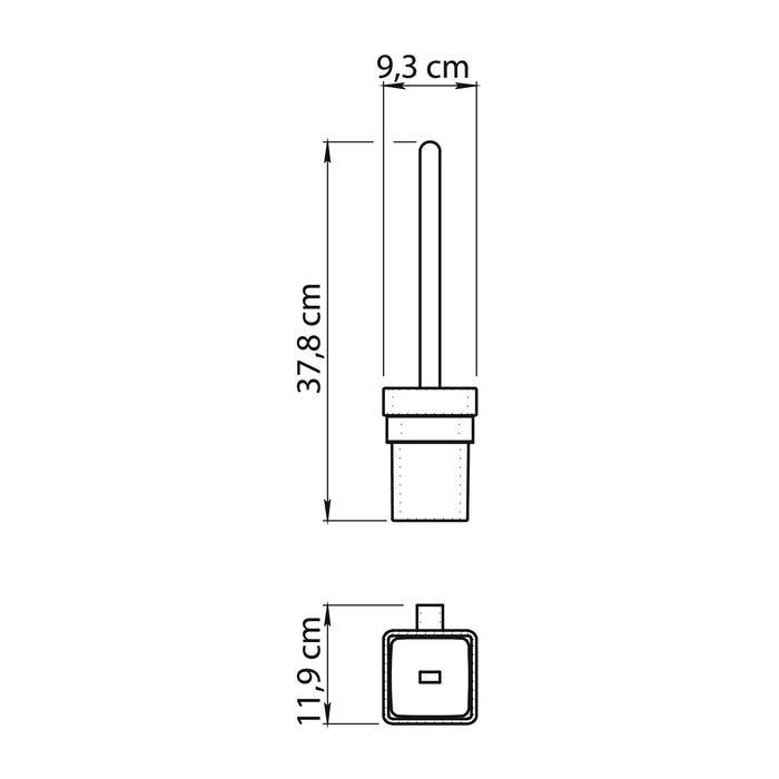 GEDY SG330313000 SPLUGA Chrome Toilet Brush Holder