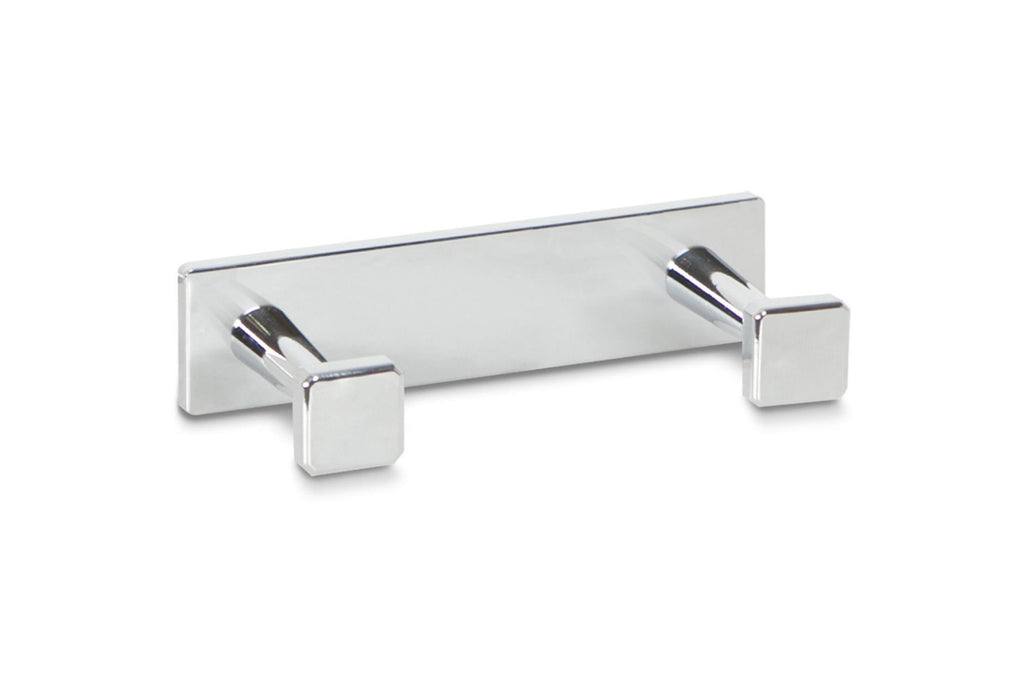 BELTRAN 957 HOTEL Percha Doble Cromo Remate Cuadrado