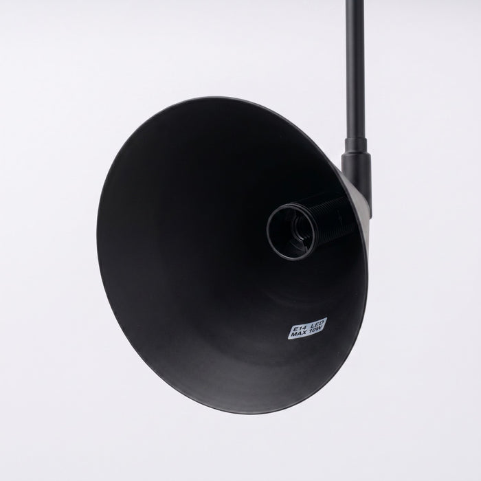 SOLLUX SL.2507 Aplique de pared NOX 2 negro con interruptor