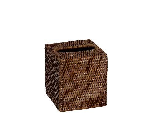 ANDREA HOUSE BA75092 Portapañuelos Ratán Marrón 13X13X15