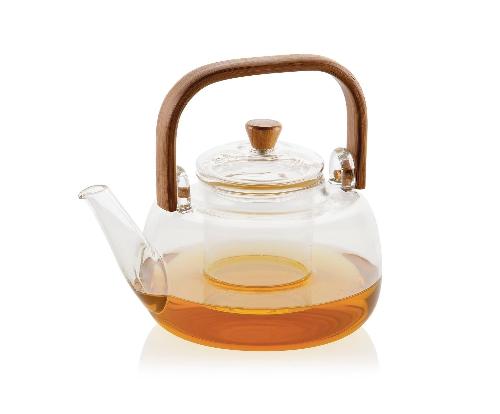 ANDREA HOUSE MS70109 Tetera Vidrio Asa Bambú 1L