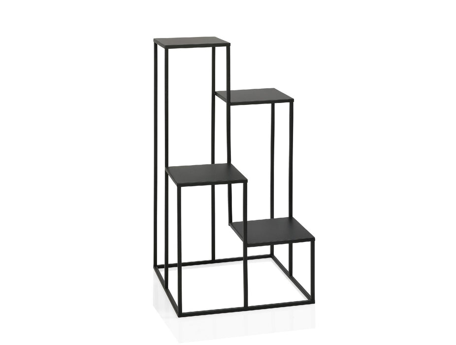 ANDREA HOUSE AX69049 Soporte Plantero Metal Negro 40x40x77 CM