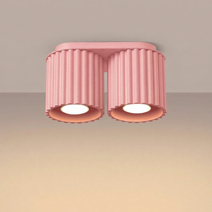 SOLLUX SL.2404 Plafón AURA 2 rosa GU10