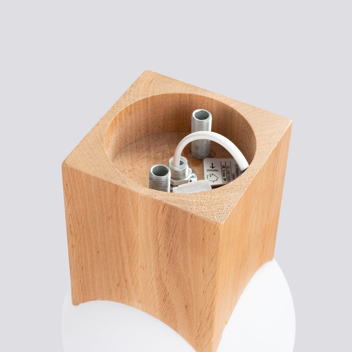 SOLLUX SL.1407 Lámpara de techo SOLIS madera natural madera natural/blanco