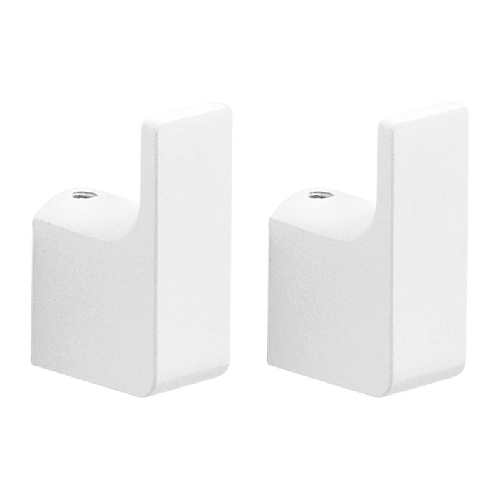 GEDY PI270200000 Set 2 Perchas Blanco Mate