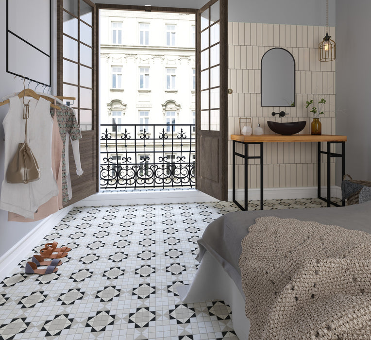 DUNE FLAT SAND MATT 7.5x30 Azulejo Pasta Blanca