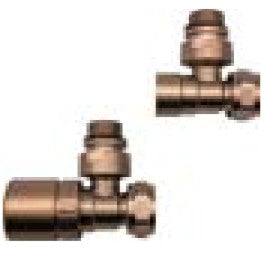 LAZZARINI 392295 Juego De Válvulas Termostáticas 3/4" Para Radiadores Color Bronce