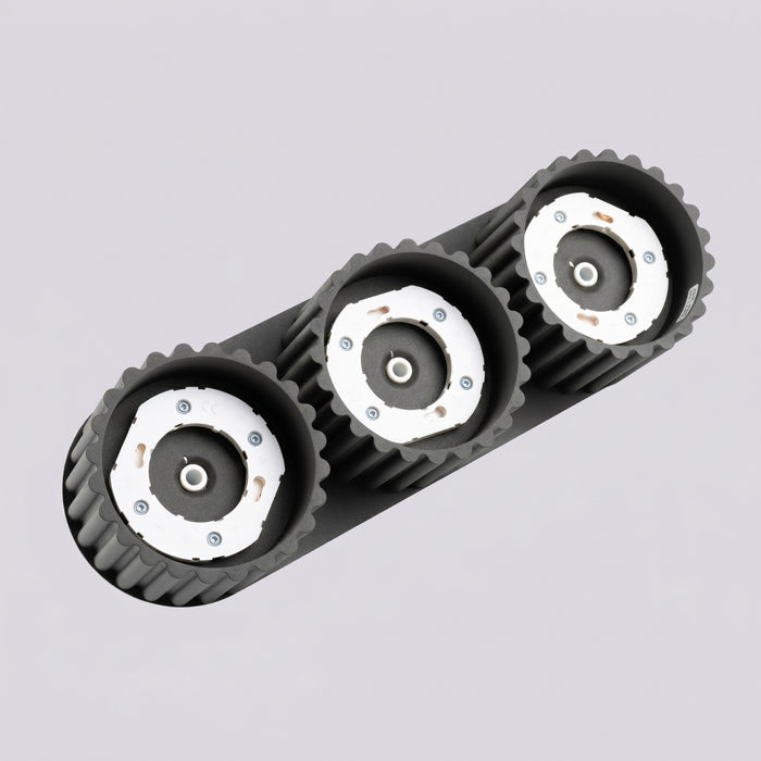 SOLLUX SL.2629 Plafón AURA 3 negro Gx53