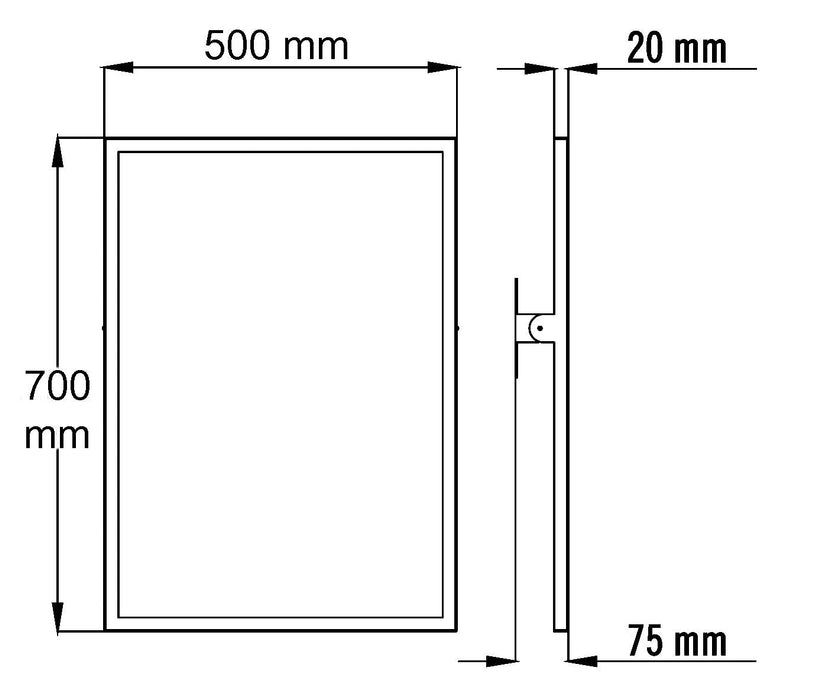 MEDICLINICS EP0300 Espejo Basculante