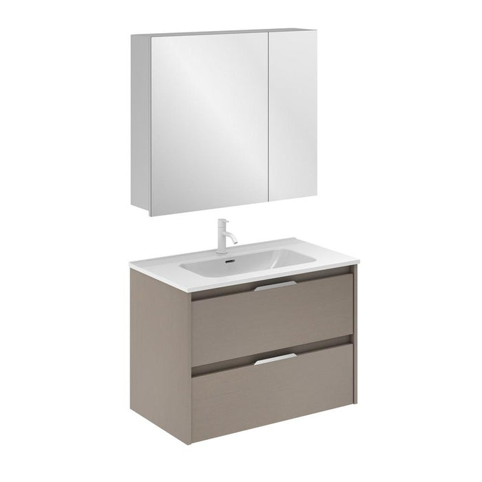 AMIZUVA C0073836 SUKI Conjunto Completo 2 Cajones 80 Fumé Arenado