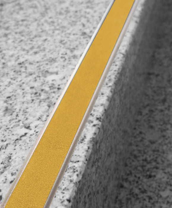 EMAC NOVOPLETINA SAFETY Aluminum Plate with Yellow Anti-Slip Strip