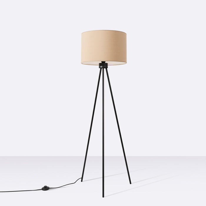 SOLLUX SL.1853 Lámpara de pie NEVIA beige color topo/negro