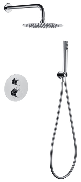 IMEX GTB063 BLESS-PALAU Conjunto Grifo Empotrado Termostático Cromo