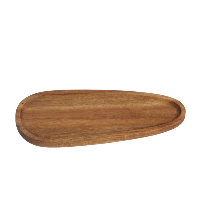 ANDREA HOUSE AX73021 Bandeja decorativa alargada de madera de acacia