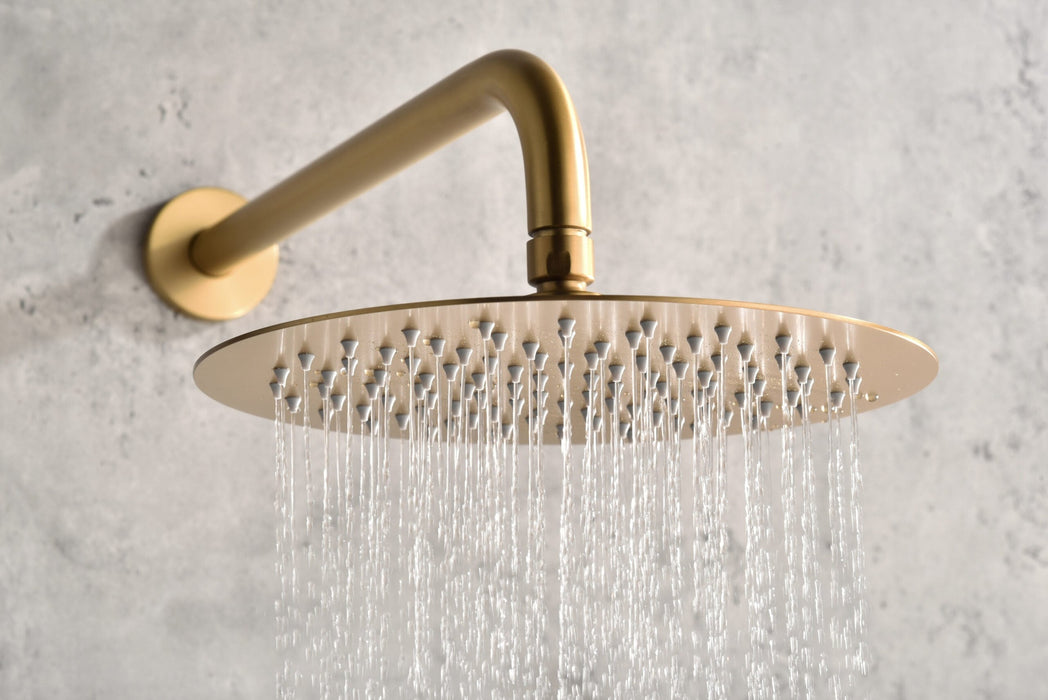 IMEX GTM039/OC MONZA Conjunto Grifo Ducha Termostático Empotrado Oro Cepillado