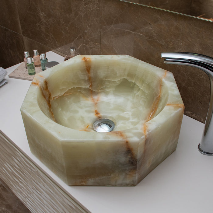 FORZINI FZ-LG-ON-MB-113 TIBERINUS Lavabo de ónix Verde claro