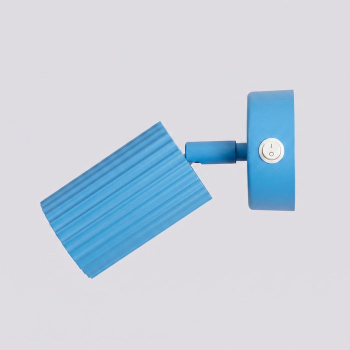 SOLLUX SL.2377 Aplique de pared KARBON azur con interruptor