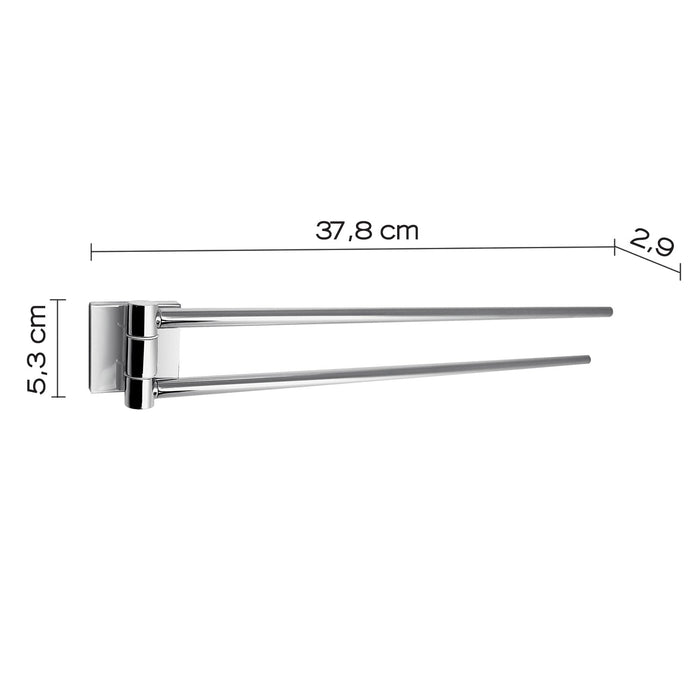 GEDY FJ231300100 FUJI Double Chrome Towel Rack
