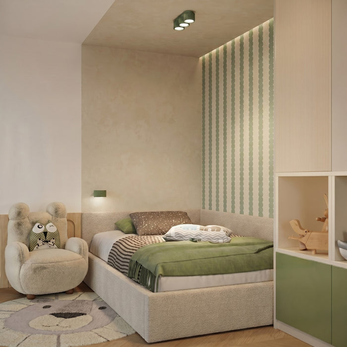 SOLLUX SL.2615 Aplique de pared AURA verde oliva Gx53