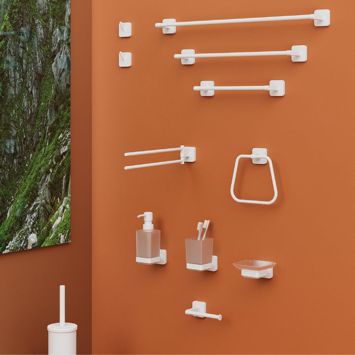 GEDY TO240200100 TONGA Matte White Toilet Paper Holder