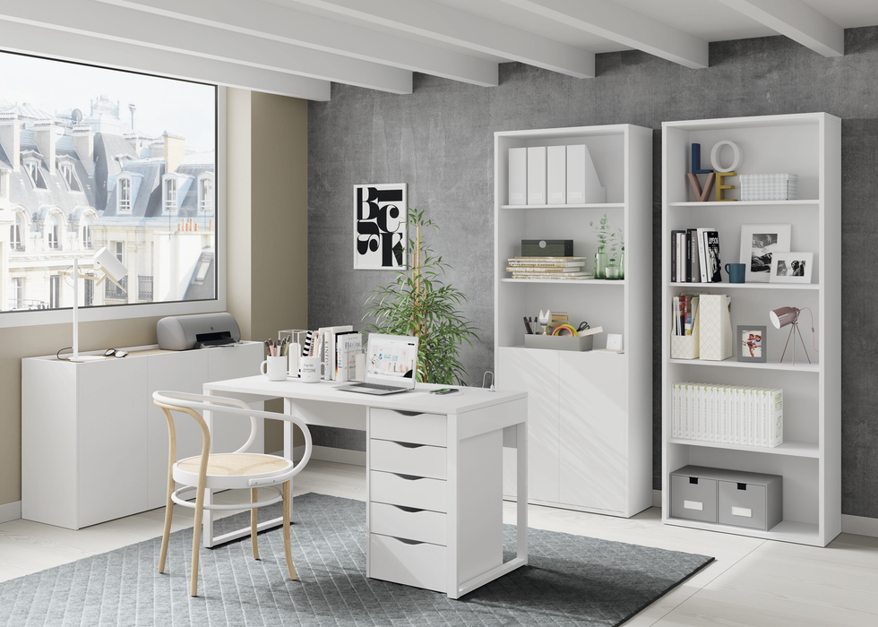 MUEBLES PITARCH Mesa Nexus Blanco Atlas/pata blanca