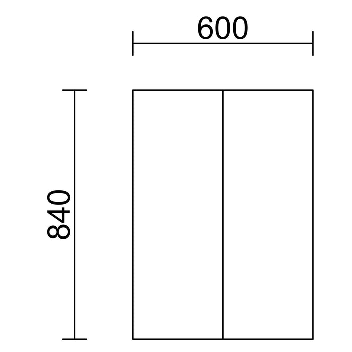 SALGAR 106301 INFINITY Armario Colgar 2 Puertas Color Blanco Brillo