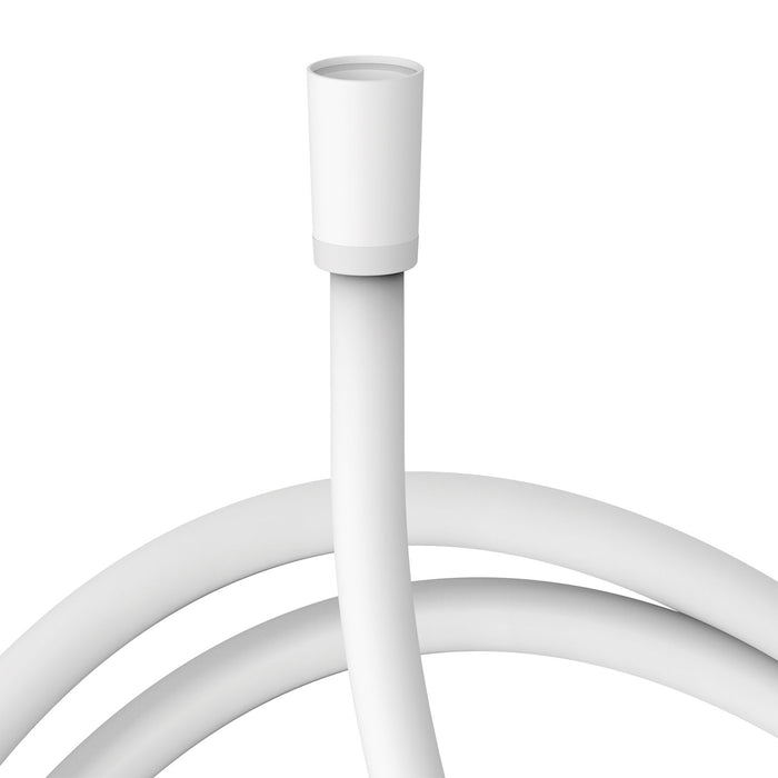 TRES 9134609BM SHOWER ACCESSORIES Satin Flex Hose Matte White Color
