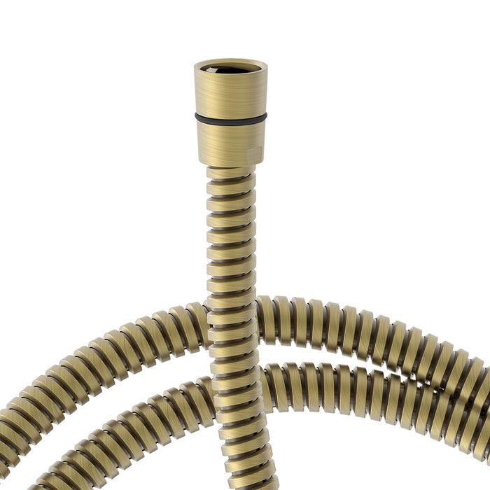 TRES 913483005LM COMPLEMENTOS DE DUCHA Flexo Metálico Color Latón Viejo Mate