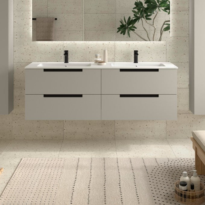 SALGAR 121989 LENI Mueble+Lavabo VILNA 160cm Gris mate