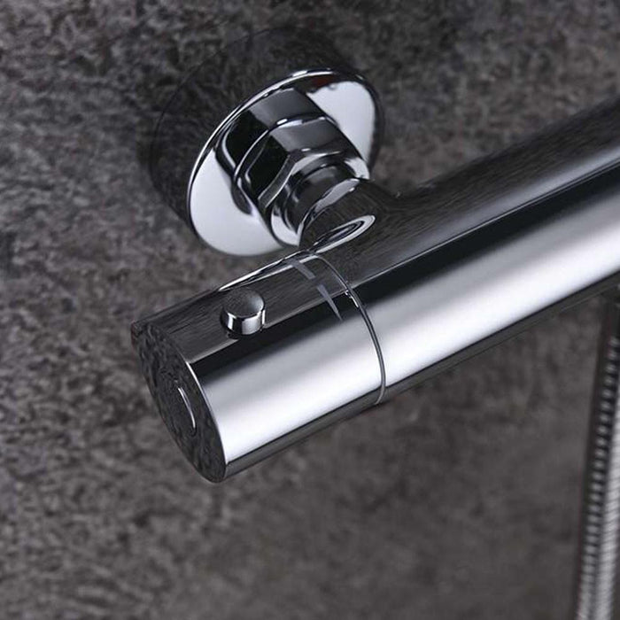 LLAVISAN L152714 Grifo Termostático para Columna de Ducha Con Desviador Cromo