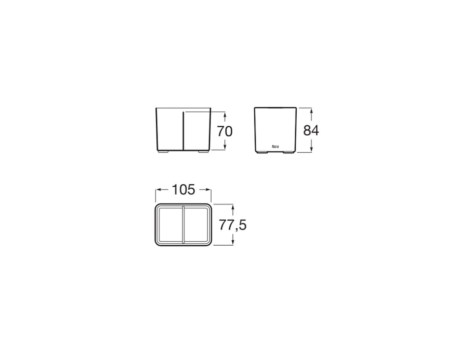 ROCA A817672C60 ONA Vaso de Encimera Blanco Mate