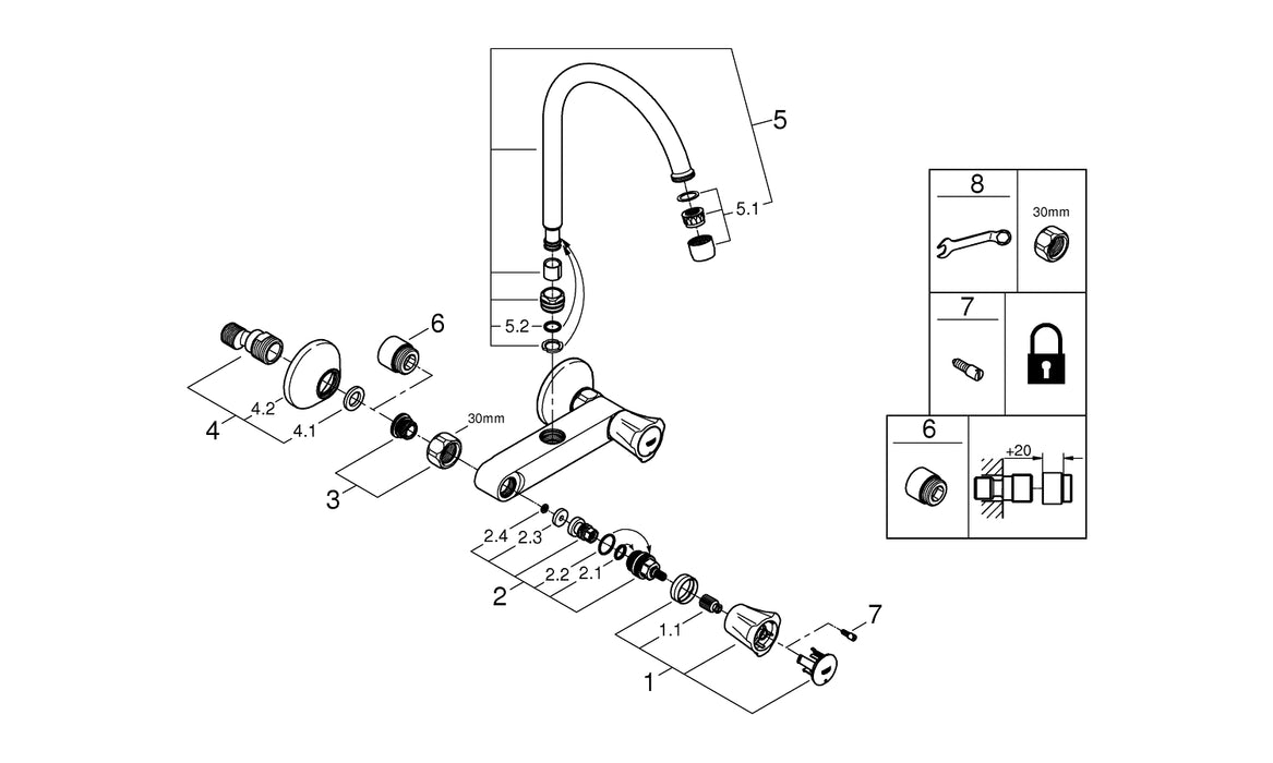 GROHE 36 456 000 EUROSMART Cosmopolitan E Special Infrarrojo electrónico para termostato empotrado de ducha