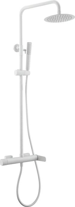 IMEX BDR031/BL DENMARK Single-Handle Faucet Telescopic Shower Set Matte White
