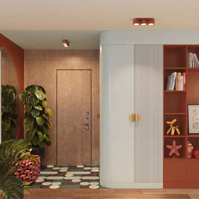 SOLLUX SL.2632 Plafón AURA 3 ocre rojo Gx53