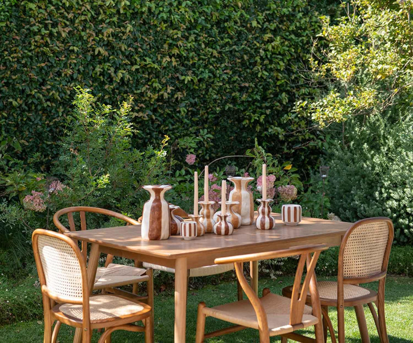 ANDREA MU74150 HOUSE Mesa Comedor Fresno Oscuro 150x90x75 cm