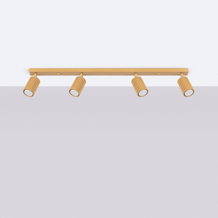 SOLLUX SL.1565 KARBON Lámpara De Techo 4l Oro