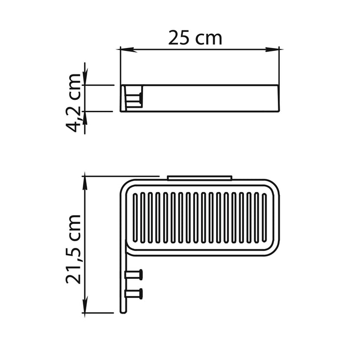 GEDY A9191300000 IL GIGLIO Chrome Storage Rack